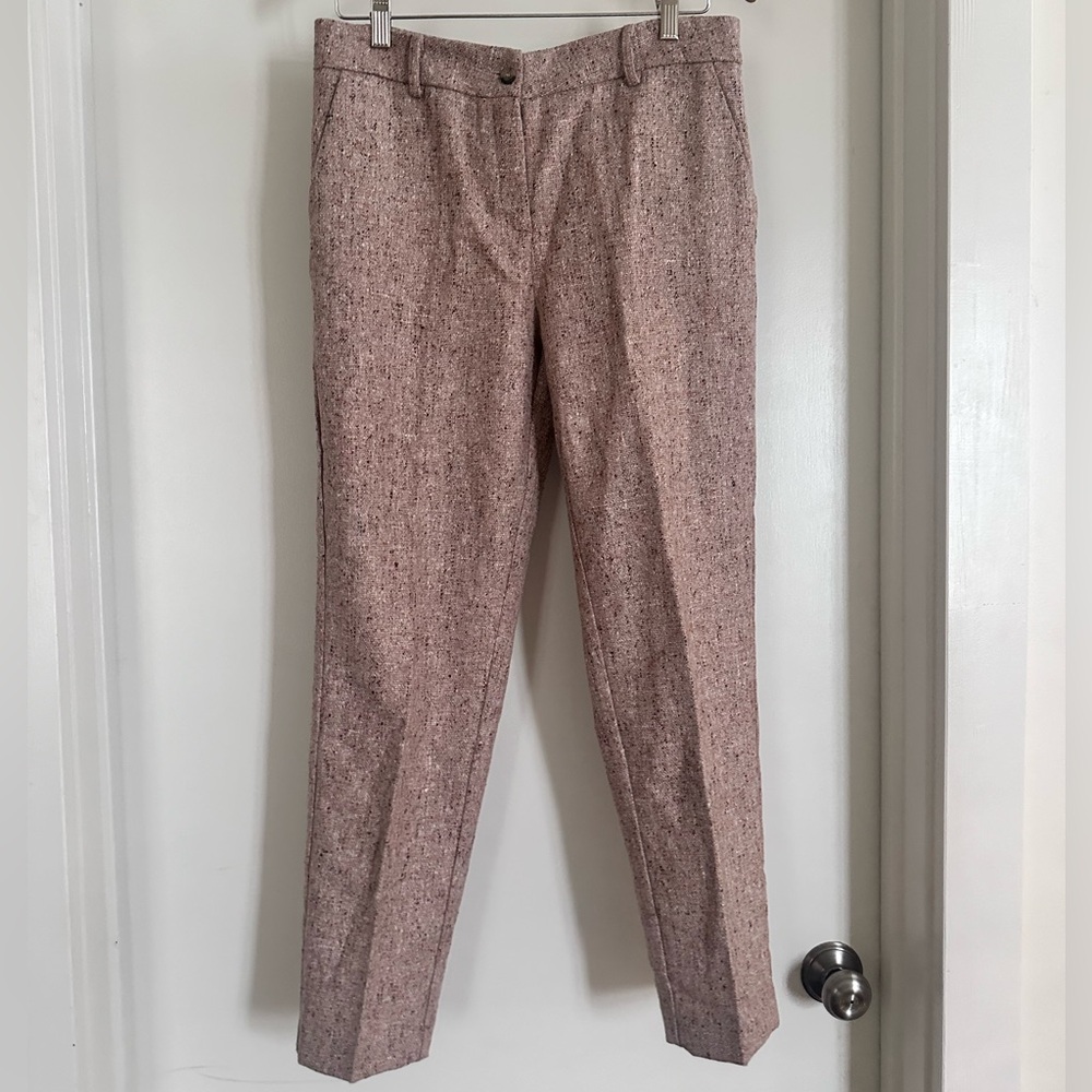 Ottod'Ame Elegant Wool Silk Blend Tweed Trouser Pants